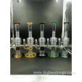 Classic double cages design glass water pipe bongs